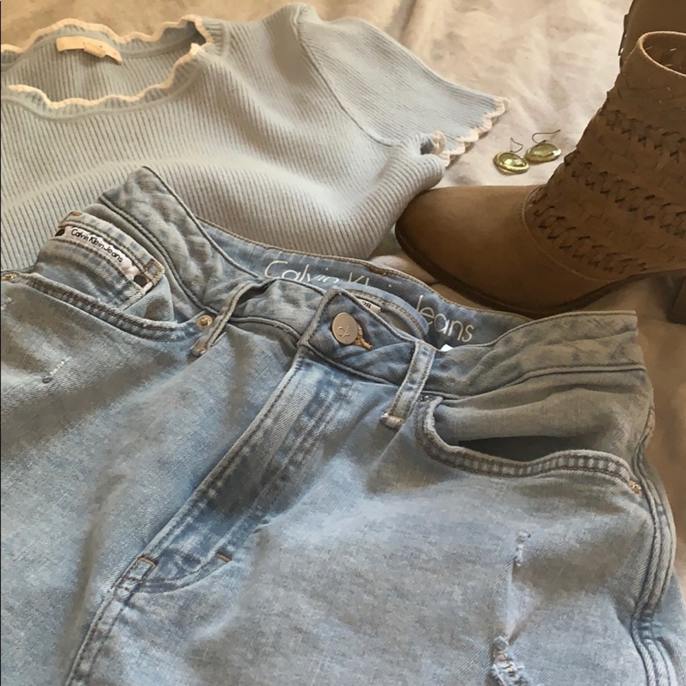Calvin Klein Denim Skirt